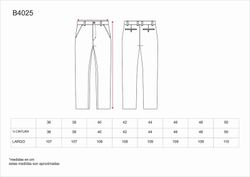 Pantalón de mujer tipo chino Marino