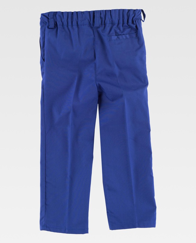 Sueño áspero esférico regimiento Pantalón de niño, cintura elástica, dos bolsos laterales inclinados Azulina  — Maxport Vestuario Laboral