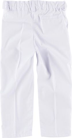 Jungenhose, elastische Taille, zwei schräge Seitentaschen Weiß