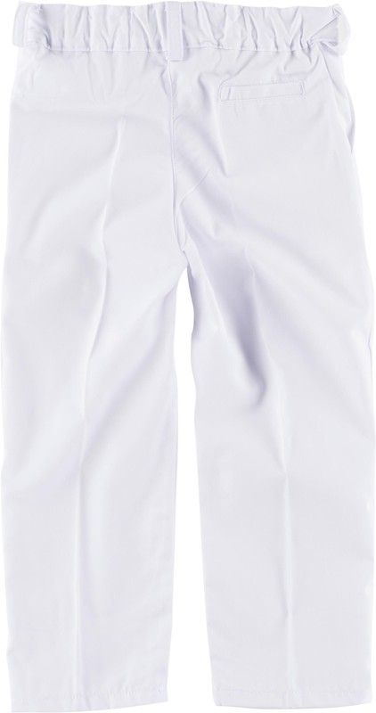 Jungenhose, elastische Taille, zwei schräge Seitentaschen Weiß