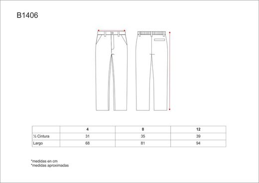 Jungenhose, elastische Taille, zwei schräge Seitentaschen Schwarz