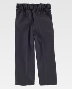 Jungenhose, elastische Taille, zwei schräge Seitentaschen Schwarz