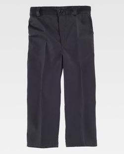 Jungenhose, elastische Taille, zwei schräge Seitentaschen Schwarz