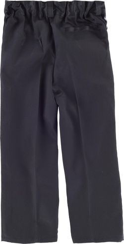 Jungenhose, elastische Taille, zwei schräge Seitentaschen Schwarz