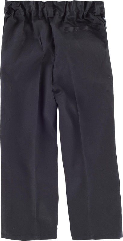 Jungenhose, elastische Taille, zwei schräge Seitentaschen Schwarz
