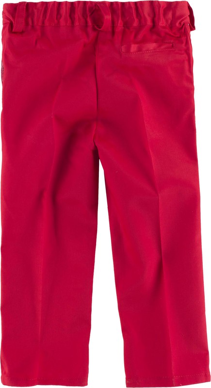 dramático ordenar exilio Pantalón de niño, cintura elástica, dos bolsos laterales inclinados Rojo —  Maxport Vestuario Laboral