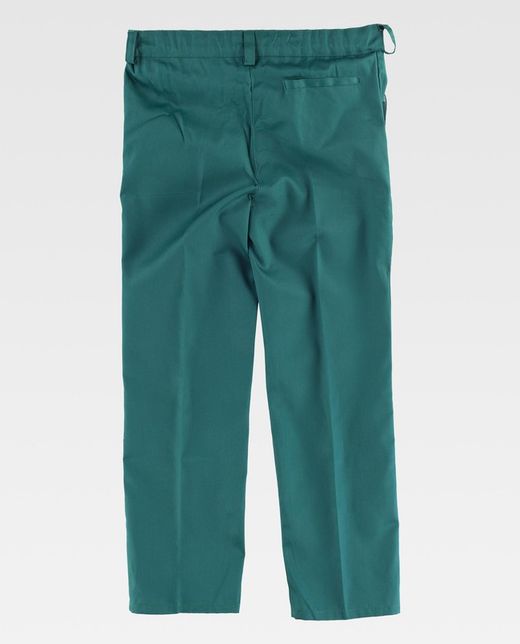 Jungenhose, elastische Taille, zwei schräge Seitentaschen Grün