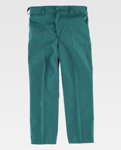 Jungenhose, elastische Taille, zwei schräge Seitentaschen Grün