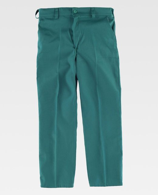 Jungenhose, elastische Taille, zwei schräge Seitentaschen Grün