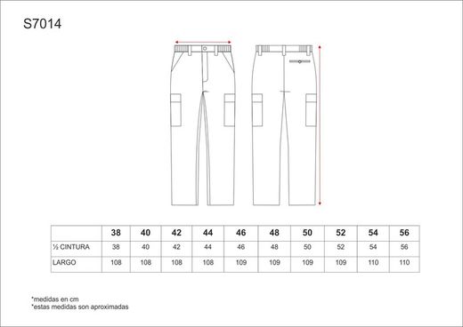 Pantalón de pana con cintura elástica Verde Kaki Work-Team