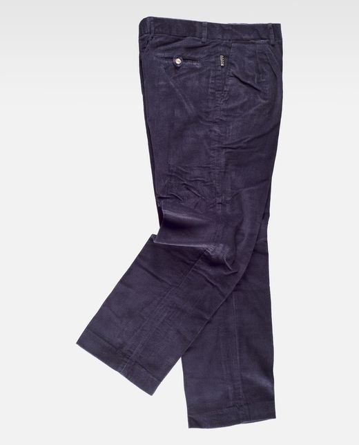 Cordhose ohne Gummizug in Navy Taille