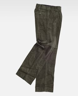 Cordhose ohne elastische Taille Kaki Green