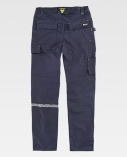 Pantalón de tejido elástico bidireccional Marino