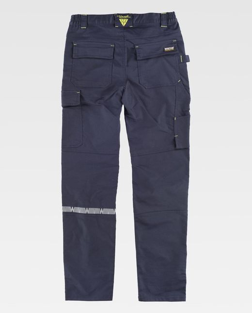 Pantalón de tejido elástico bidireccional Marino