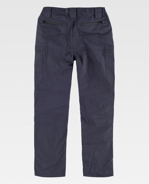 Pantalón de tejido elástico bidireccional Marino / Oscuro