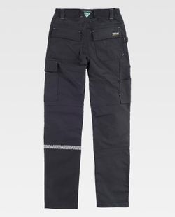 Pantalón de tejido elástico bidireccional  Negro