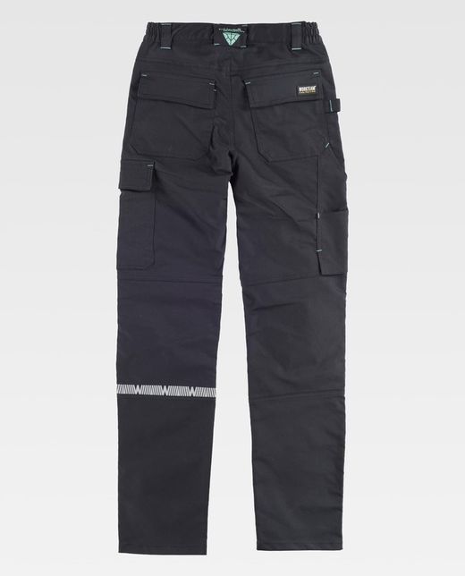 Pantalón de tejido elástico bidireccional  Negro