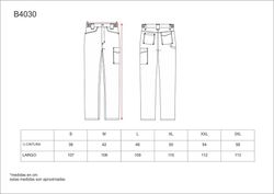Pantalón de tejido elástico bidireccional por construcción. Verde