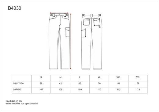 Pantalón de tejido elástico bidireccional por construcción. Verde
