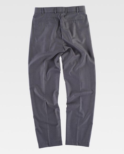 Graue Herrenhose mit Abnähern
