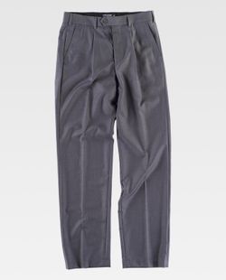 Graue Herrenhose mit Abnähern