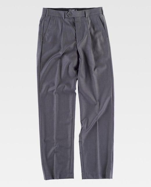 Graue Herrenhose mit Abnähern
