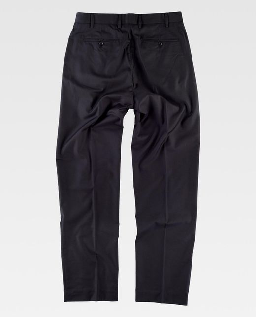 Pantalón de vestir de hombre con pinzas Negro