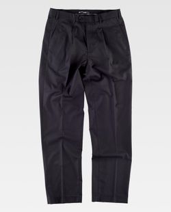 Pantalón de vestir de hombre con pinzas Negro