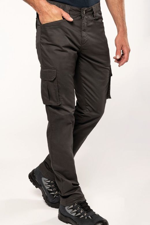 Eco-responsible multi-pocket trousers