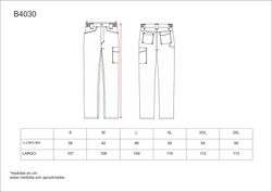 Pantalón elástico bidireccional Azulina