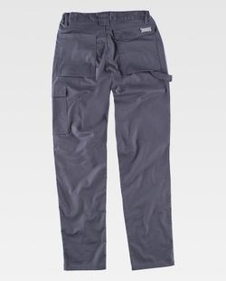 Pantalón elástico bidireccional multibolsillos Gris