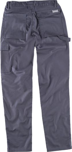 Pantalón elástico bidireccional multibolsillos Gris