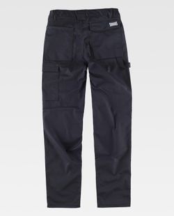 Zwei-Wege-Stretchhose, mehrere Taschen und Details kombiniert Schwarz