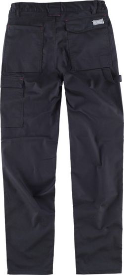 Zwei-Wege-Stretchhose, mehrere Taschen und Details kombiniert Schwarz