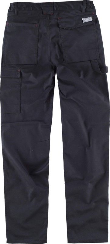 Zwei-Wege-Stretchhose, mehrere Taschen und Details kombiniert Schwarz