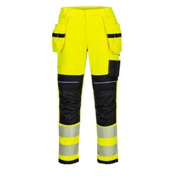 Pantalón elástico de alta visibilidad PW3 con bolsillos de pistolera
