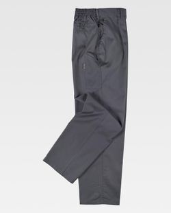 Elastische Taillenhose mit Spateltasche Grau
