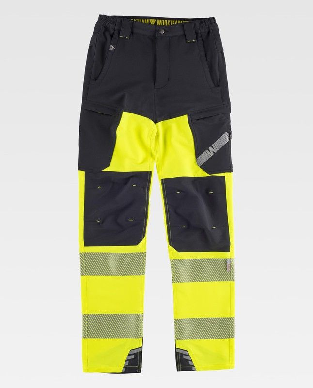 PANTALóN Flúor 3XL Negro+Amarillo A.V.