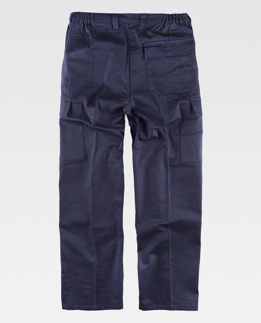 Pantalón ignífugo multibolsillos 100% Algodón Marino