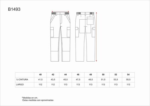 Pantalón ignífugo y antiestático 100% algodón Marino