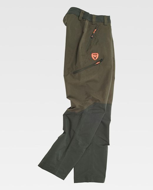 Pantalon impermeable combinado Verde Oliva/Verde Bosque