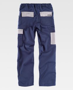 Linie 1 Hose, mit elastischer Taille und kombinierten Taschen Navy Grey