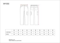 Pantalón linea 2 con elástico en cintura Negro Amarillo