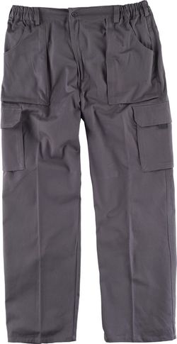 Pantalón linea 4 con elástico en cintura Gris