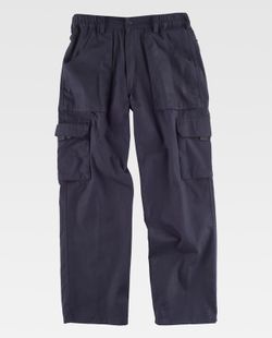 Pantalón linea 4 con elástico en cintura Marino