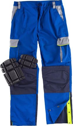 5-Linien-Hose, 3 Farben Elastische Taille, mehrere Taschen, Knieschoner-Tasche, reflektierende Paspelierung Azulina Light Grey Navy