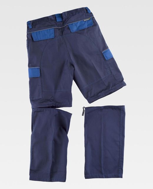Linie 8 Multi-Pocket-Hose mit abnehmbaren Leggings Navy Stewardess