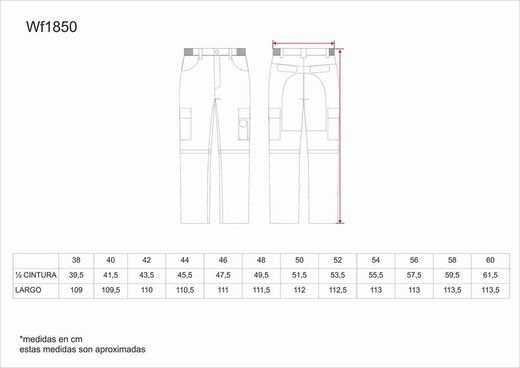 Linie 8 Multi-Pocket-Hose mit abnehmbaren Leggings Navy Stewardess