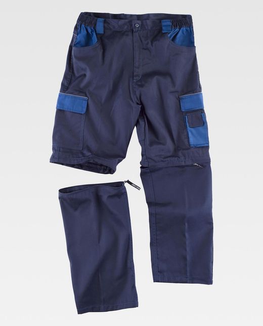 Linie 8 Multi-Pocket-Hose mit abnehmbaren Leggings Navy Stewardess