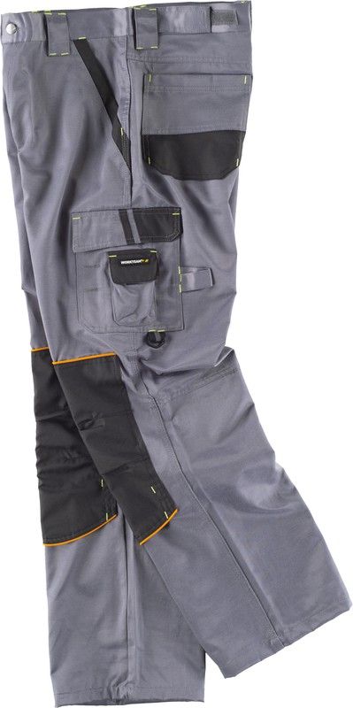 Linie 9 Hose kombiniert mit Knieschützern, Beaver Nylon Grey Black Stoff